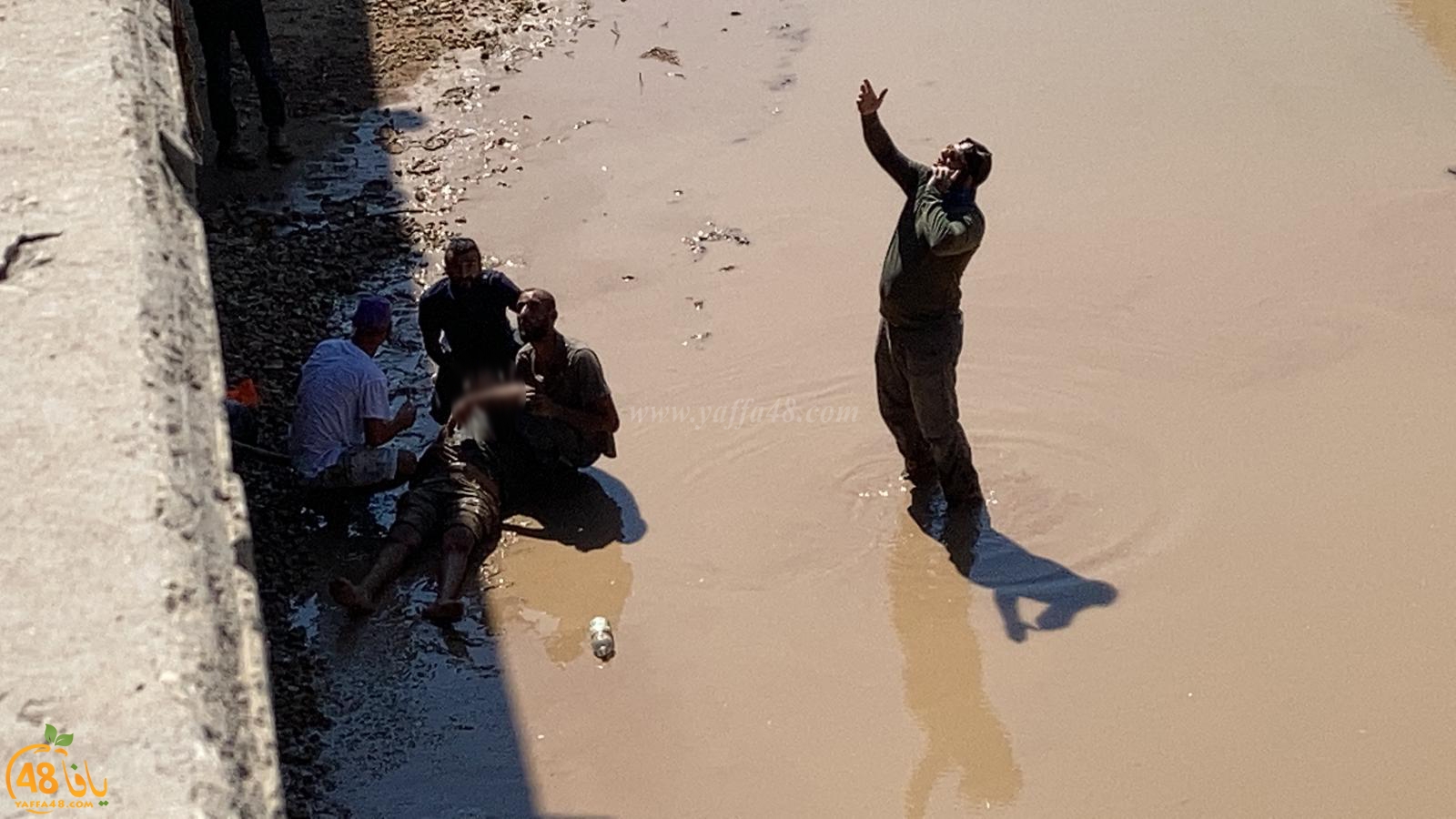  فيديو: اصابة راكب دراجة نارية من يافا بحادث طرق واغلاق شارع ايالون